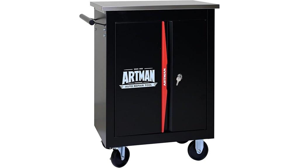 two door two shelf cart