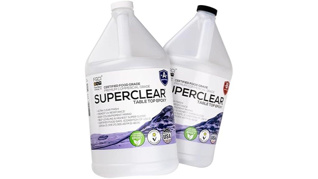 two gallon clear resin