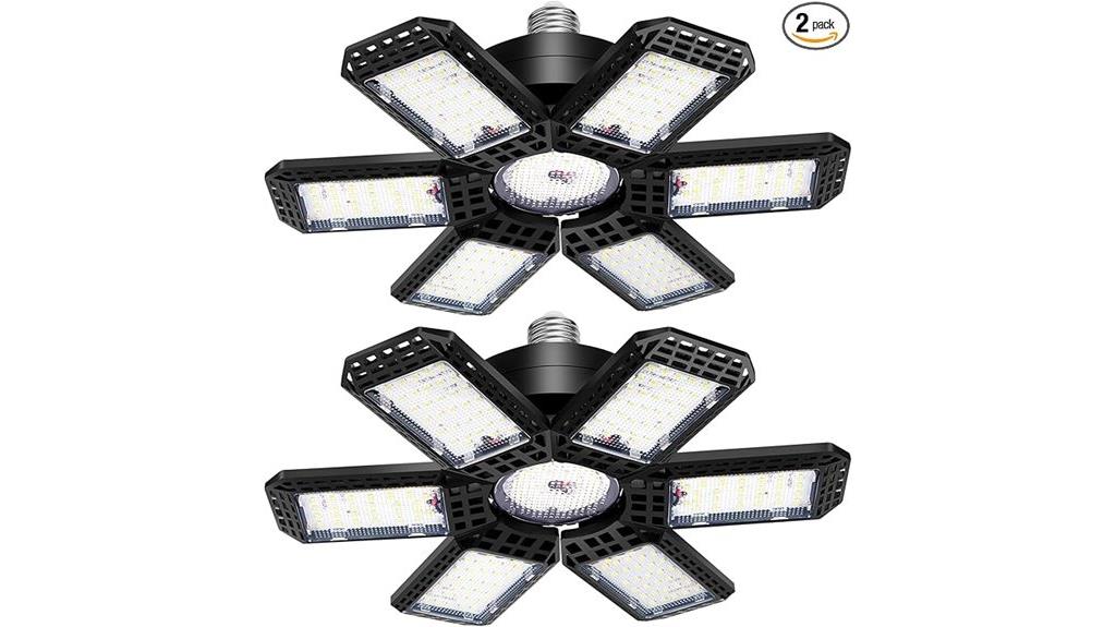 two pack bright garage lights