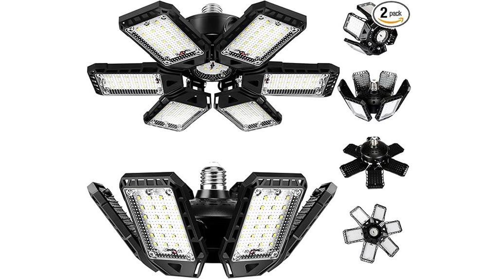 two pack garage led bulbs