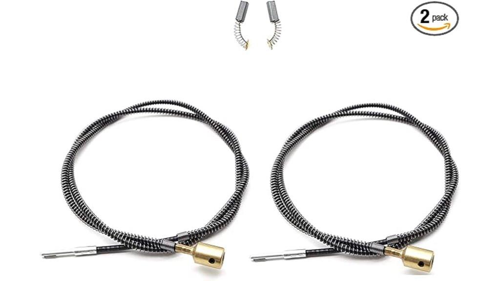 two piece flex shaft cables