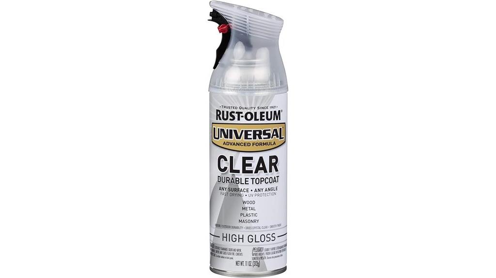 universal clear spray paint