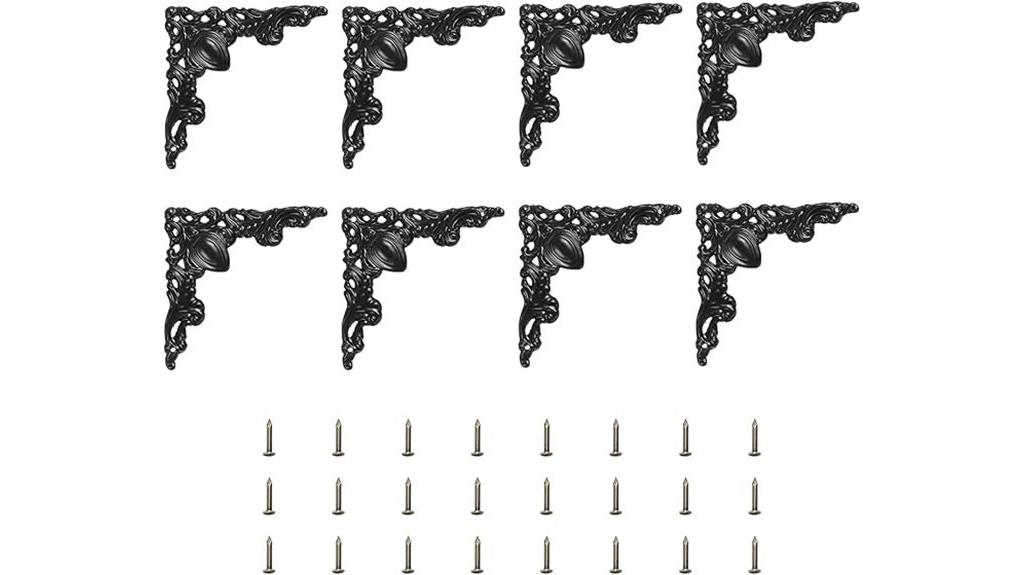 vintage flat corner brackets