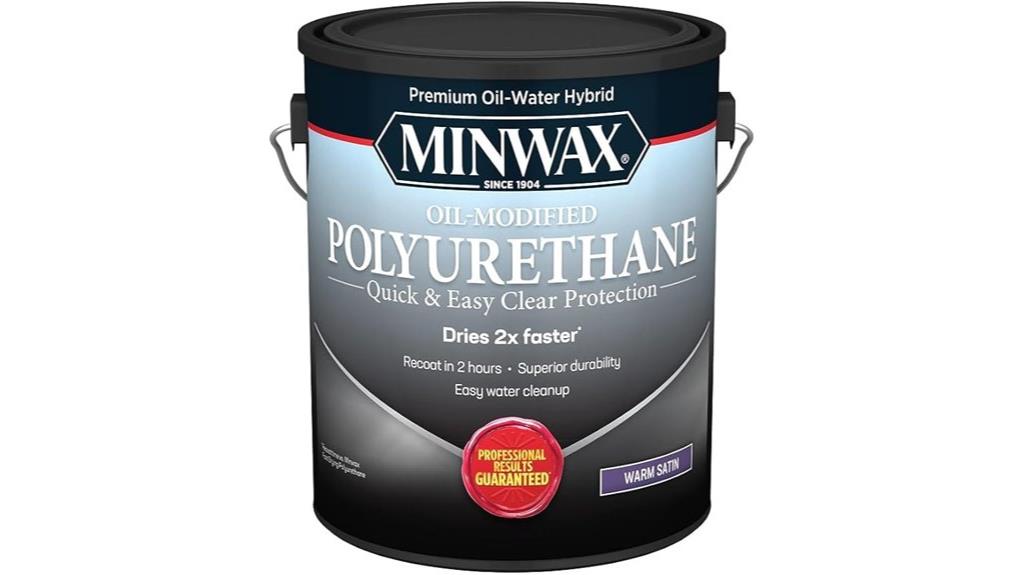 water based warm satin polyurethane