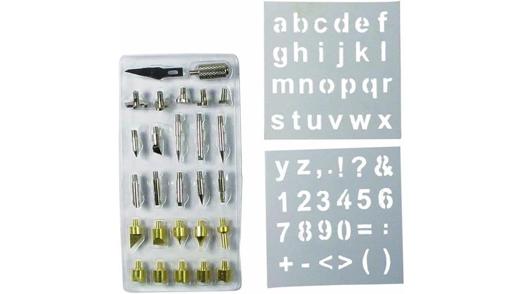 wood burning tip set