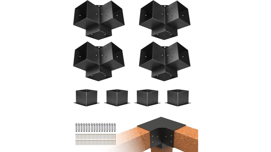 wooden beam pergola bracket