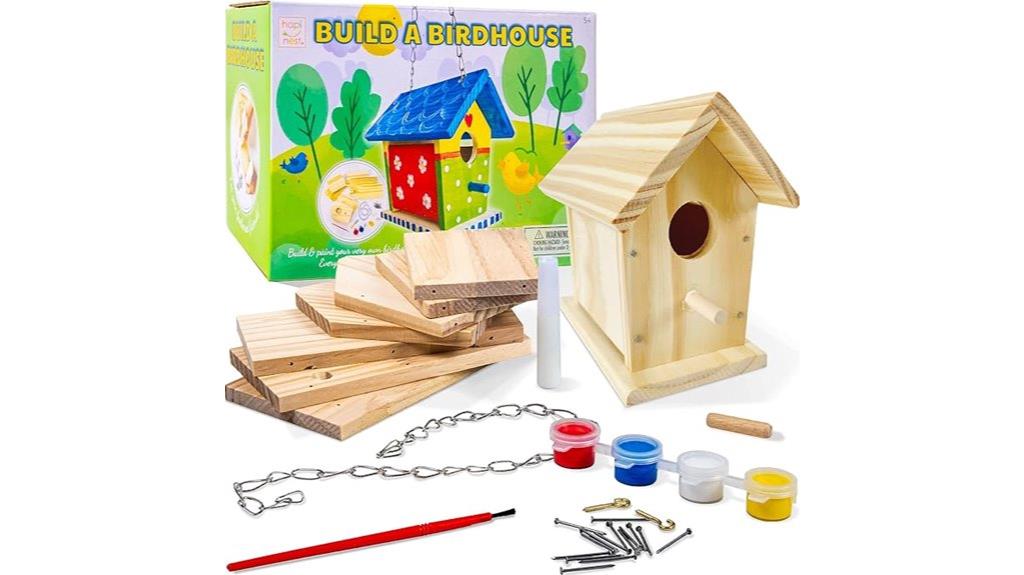wooden bird house kit