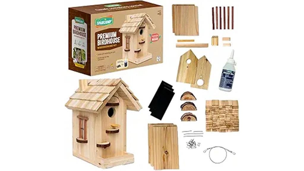 wooden bird house kit