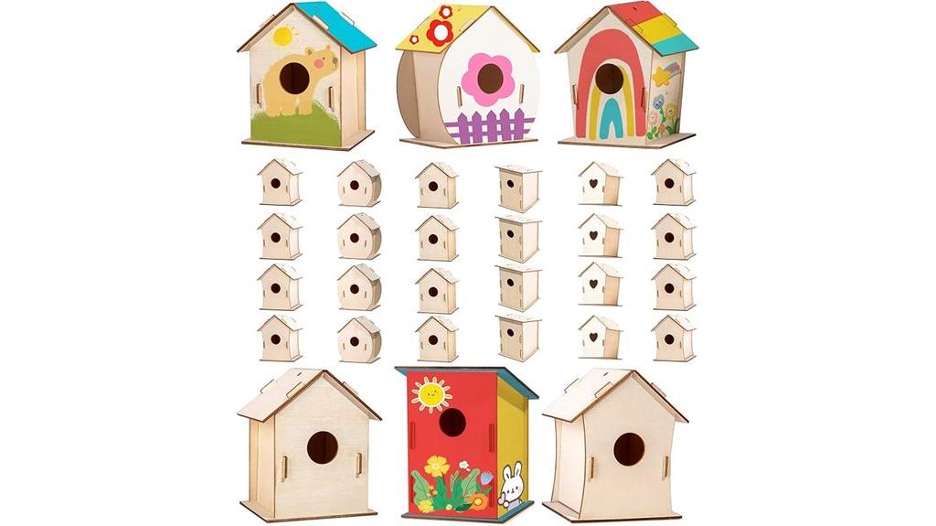 wooden birdhouse craft kit