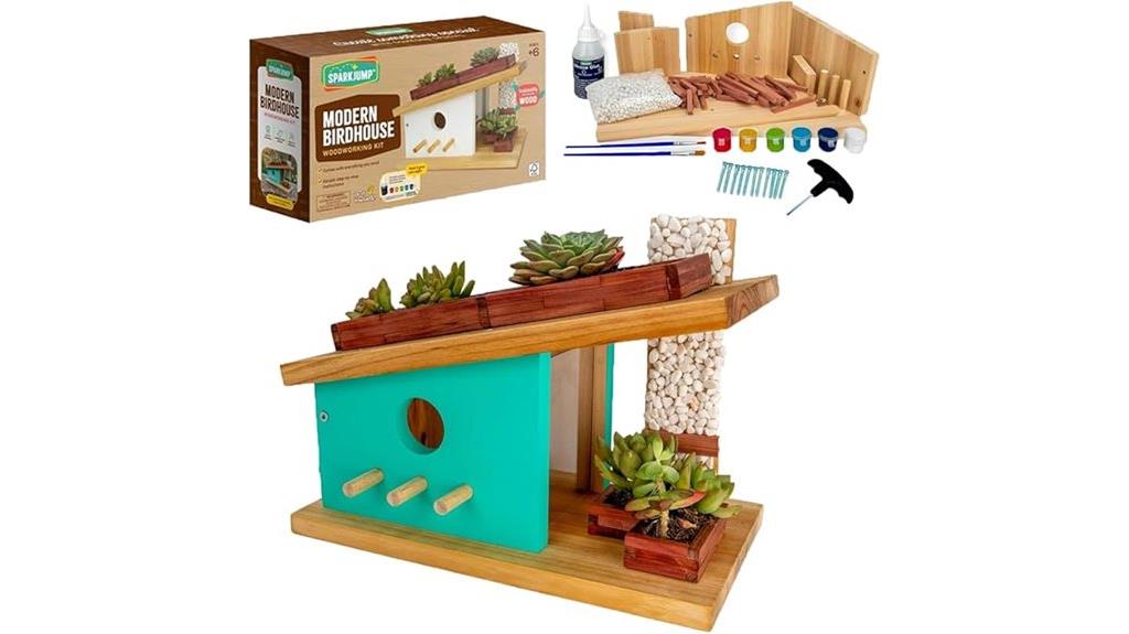 wooden birdhouse diy kit