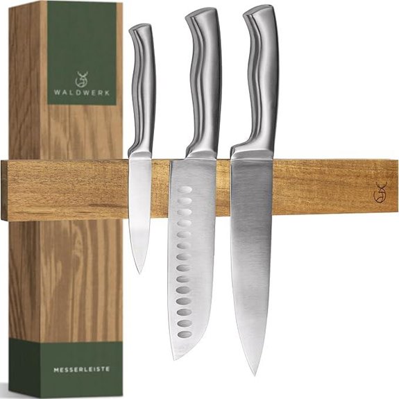WALDWERK Magnetic Knife Strip in Acacia Wood