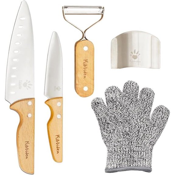 Kibbidea Kids Knife Set - Child Safe Cooking Knives
