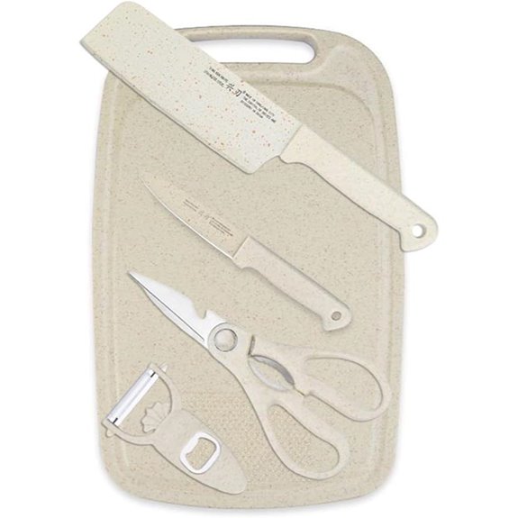 5-in-1 Mini Cutting Board and Knife Set