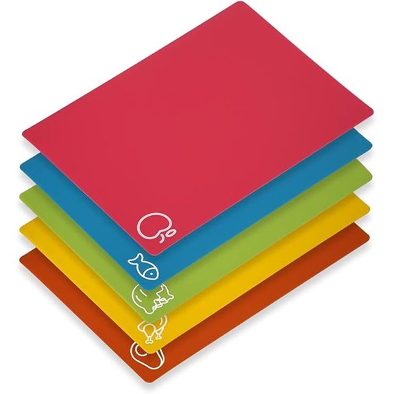 Flexible BPA-Free Cutting Boards 5-Pack