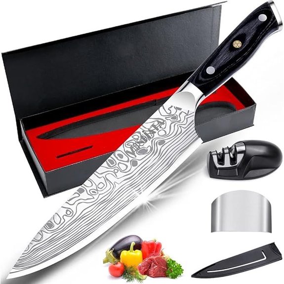 MOSFiATA 8 Sharp Chef's Knife with Sharpener