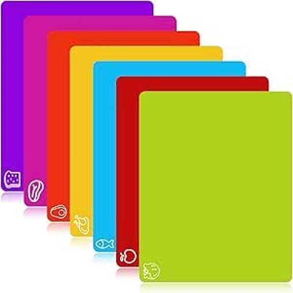 7-Piece Flexible BPA-Free Cutting Boards Set