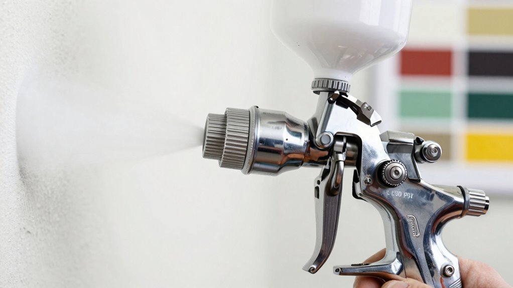 adjust spray gun pressure