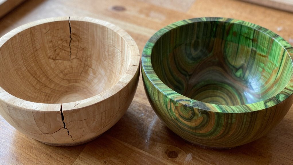 dry versus green wood