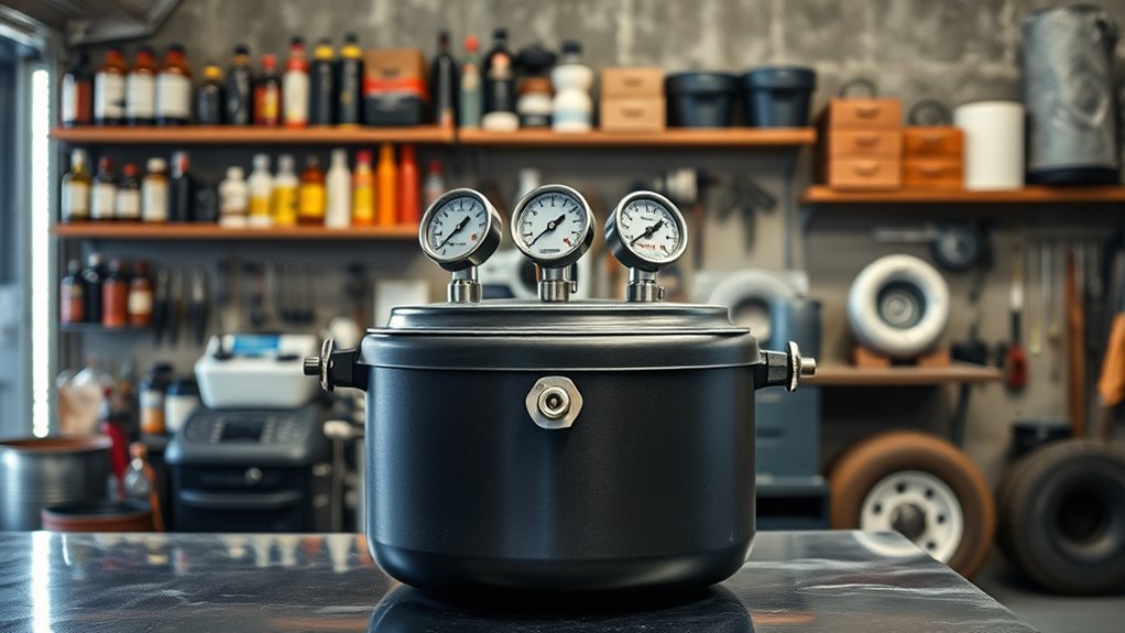 garage resin casting pressure pot