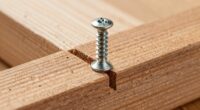 hardwood screw split prevention