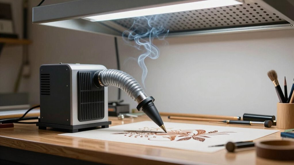 proper ventilation for pyrography