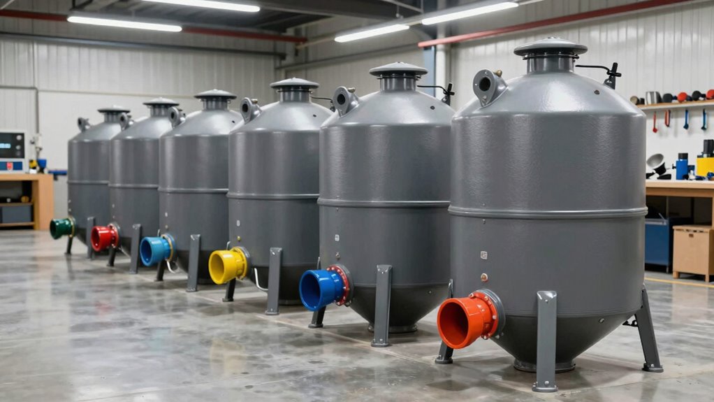 top drum dust separators