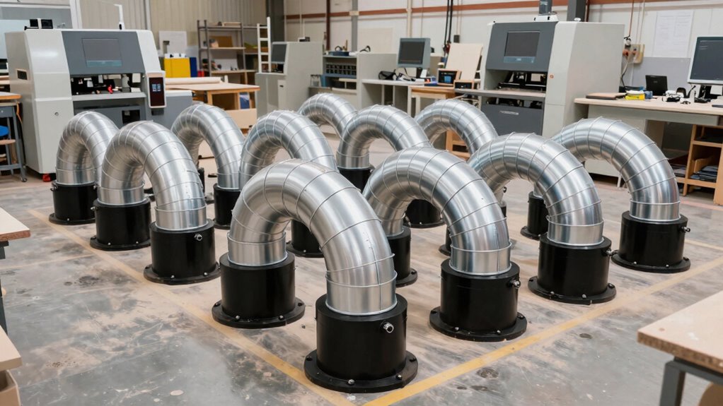 top dust collection ducting kits