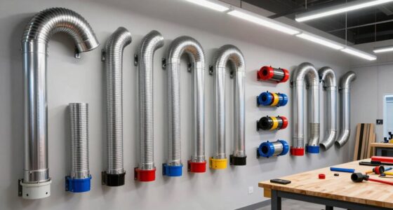 top dust collection ducting kits