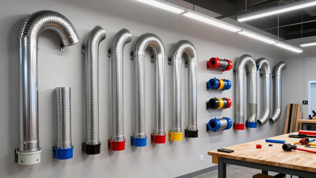 top dust collection ducting kits