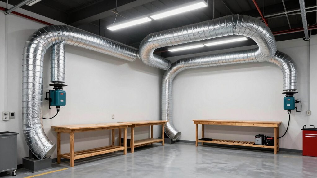 top dust collection ducting kits