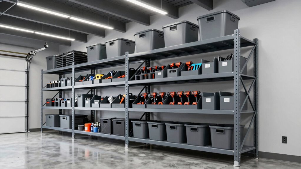 top garage shelving systems