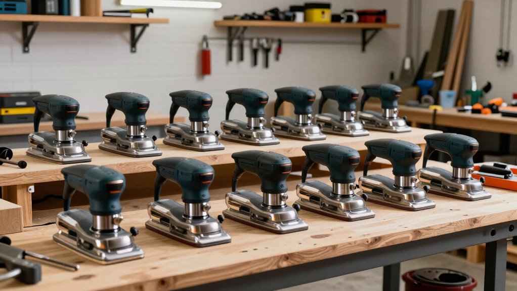 top garage workshop sanders