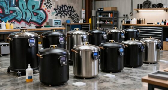 top resin casting pressure pots