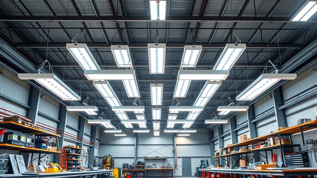 shop lights brightness durability efficiency