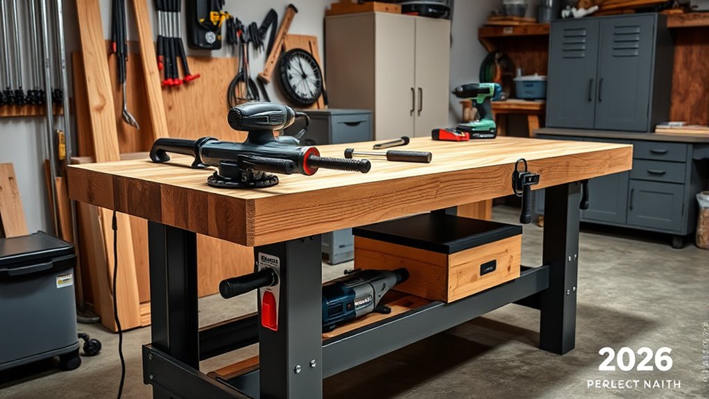 sturdy adjustable powered workspace