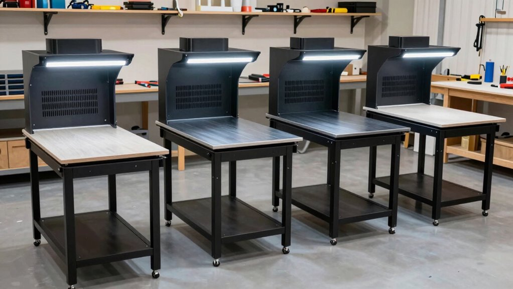 top downdraft sanding tables