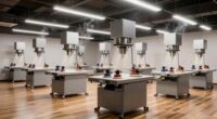 top dust collection sanding stations