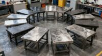 top heavy duty assembly tables