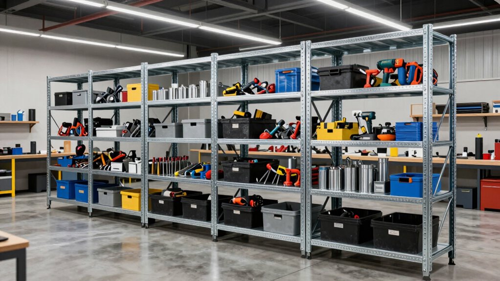 top heavy duty workshop shelves