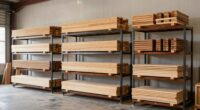 top lumber storage racks