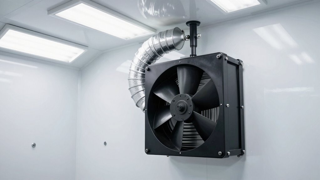 top spray booth fan kits