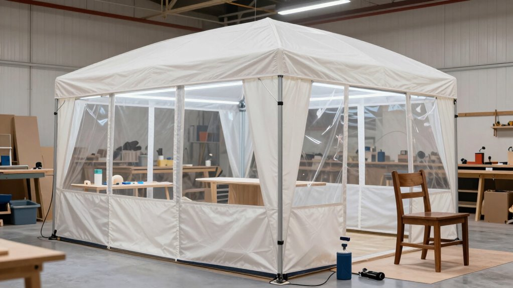 top spray tents for woodworking