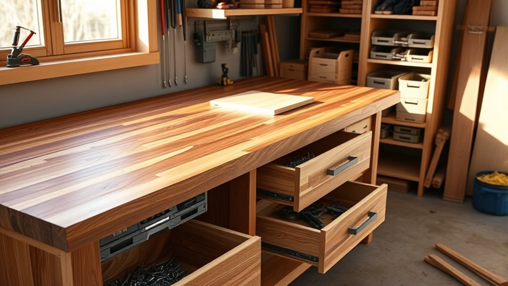 workbench storage and features