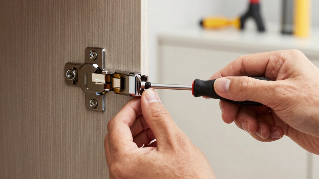 cabinet hinge adjustment techniques