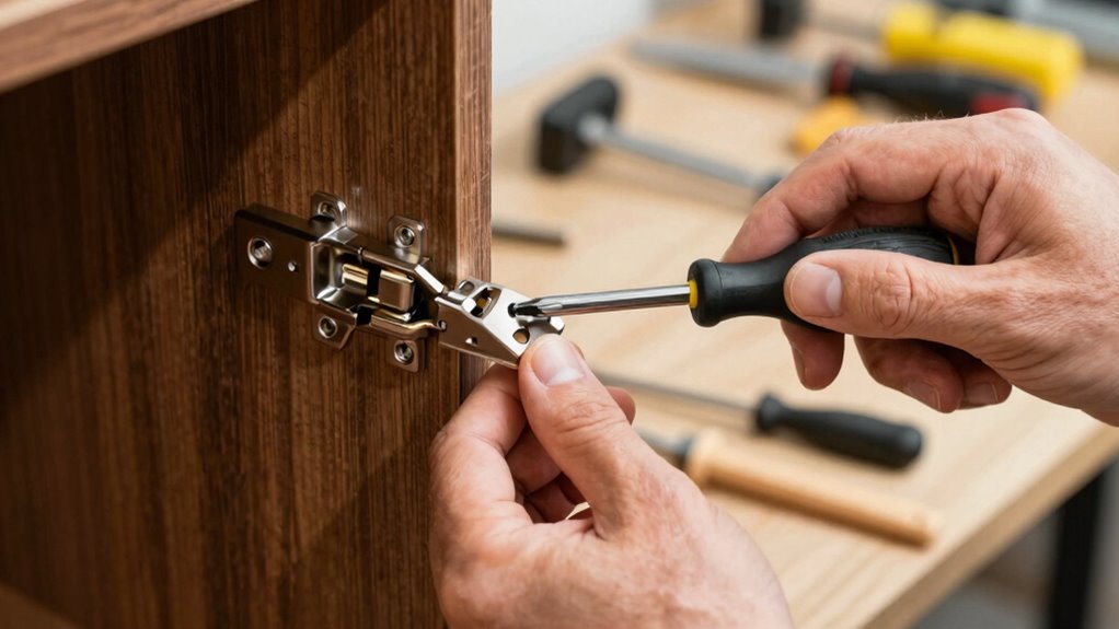 cabinet hinge alignment tutorial