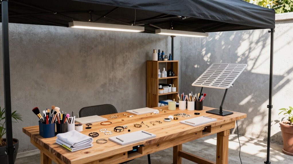create a compact finishing space