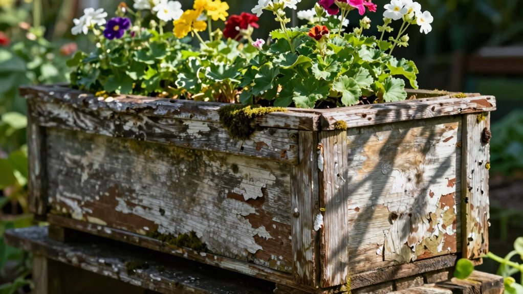 durable well drained weathered planters