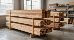 efficient organized lumber storage