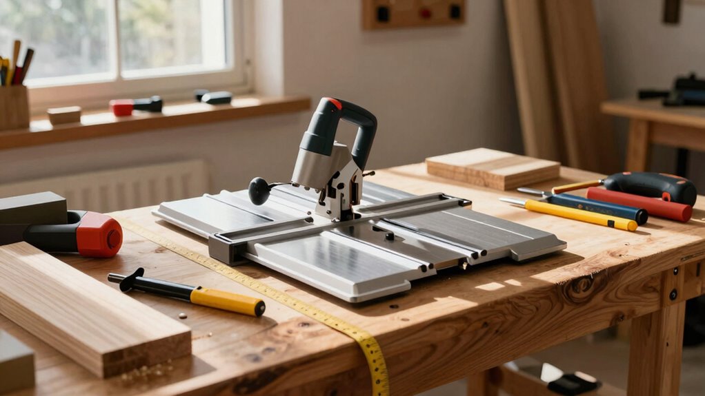 efficient safe miter saw workstation