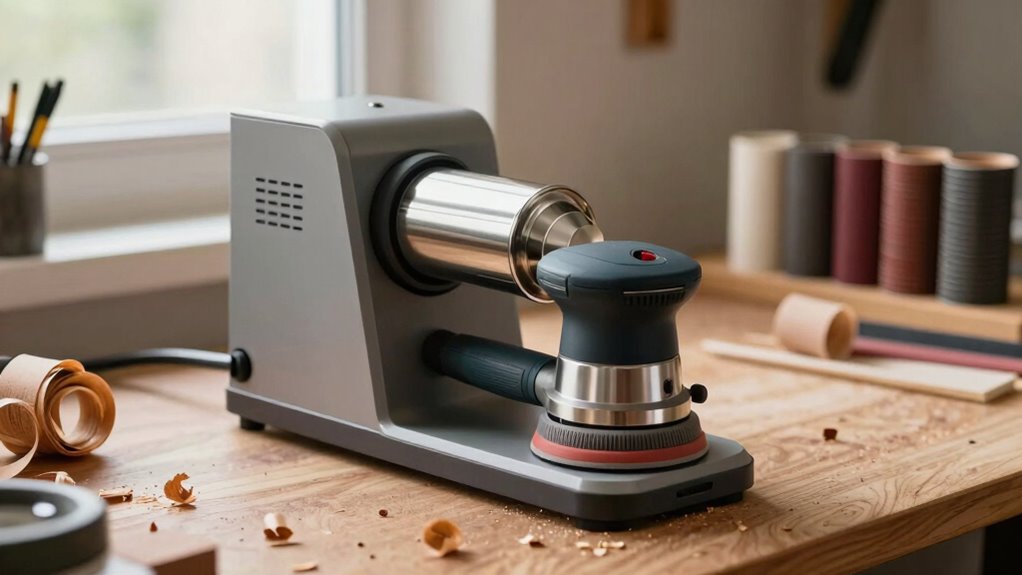 efficient sanding with dust control